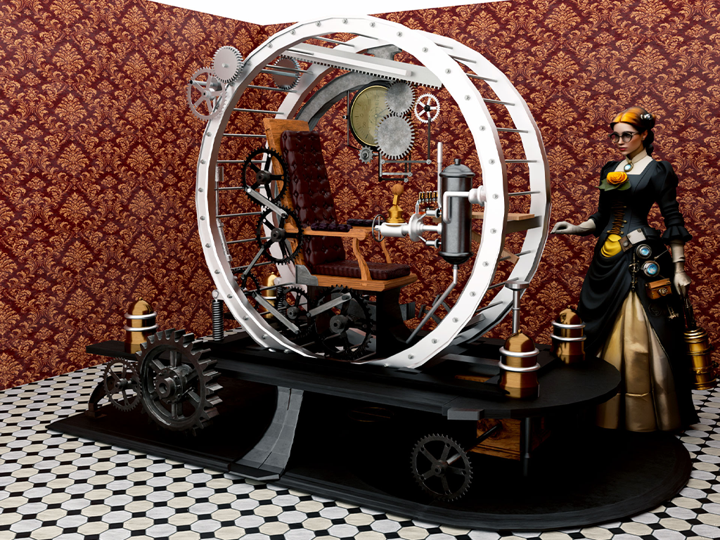 Machine a remonter le temps Hommage a HG Wells